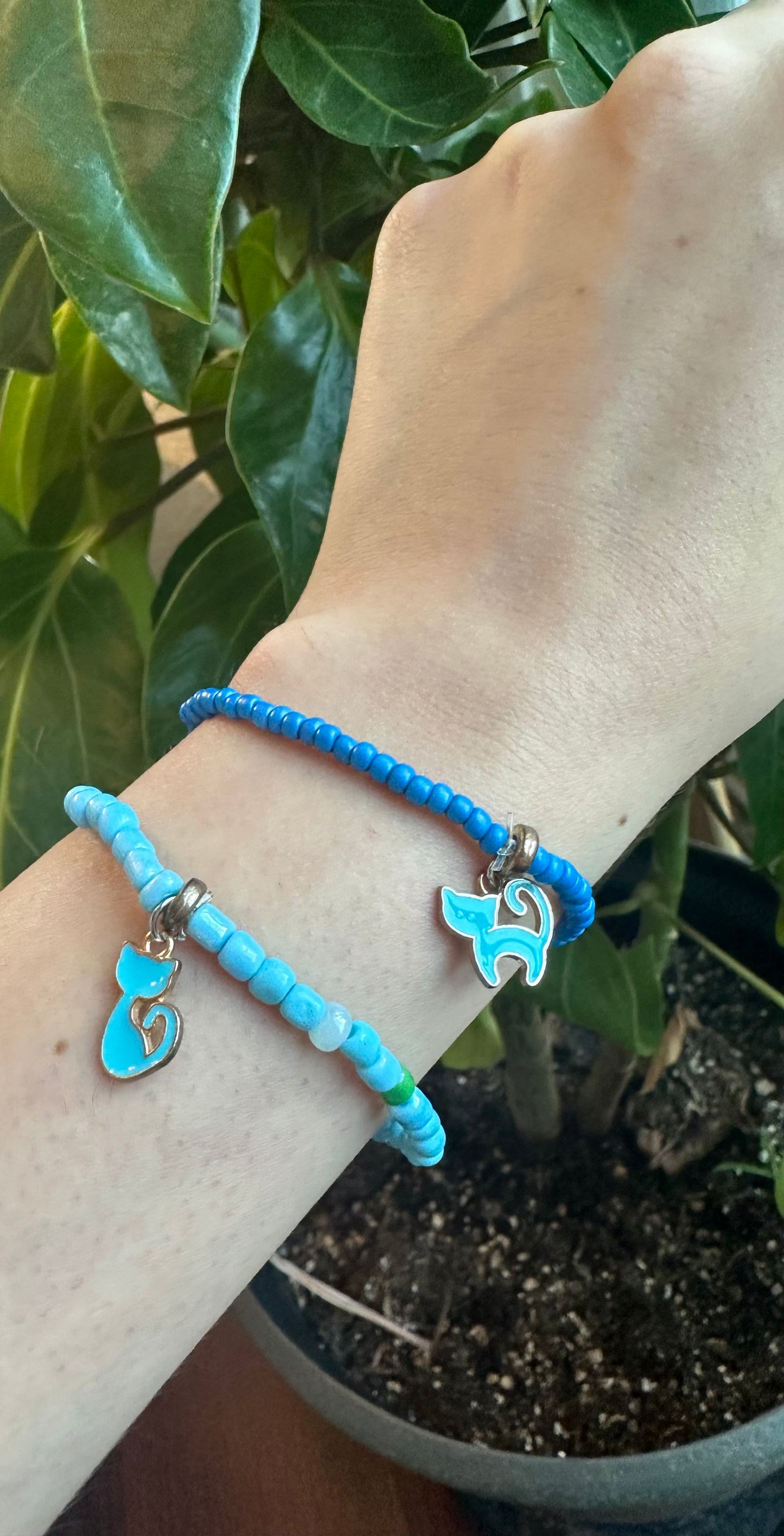 Blue Cat Bracelet
